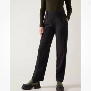 Athleta Women Vienna Cargo Stretch Pants Black SIZE 10 988133
